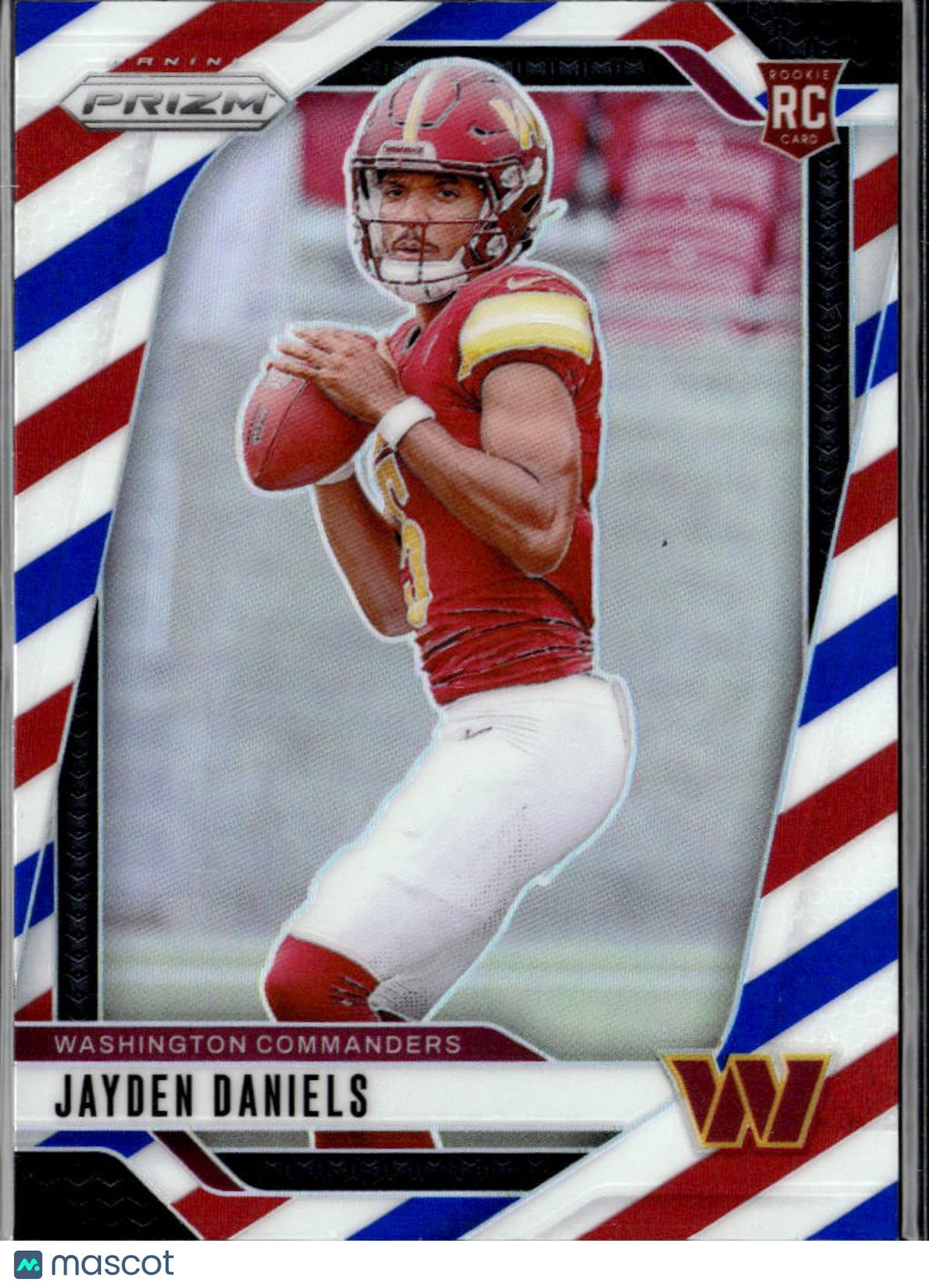 Jayden Daniels 2024 Prizm Red White Blue Prizm Rookie RC Washington Commanders