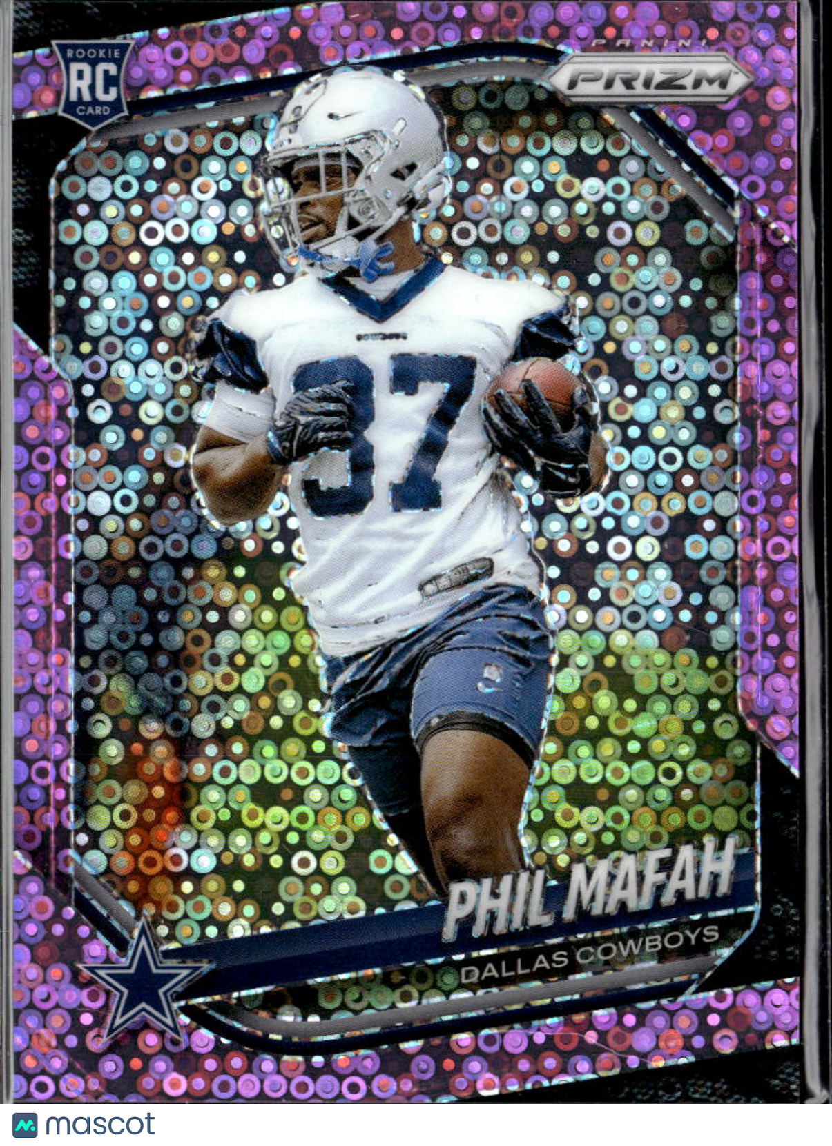 Phil Mafah 2025 Prizm Pink Disco Prizm Rookie RC 25/25 Dallas Cowboys