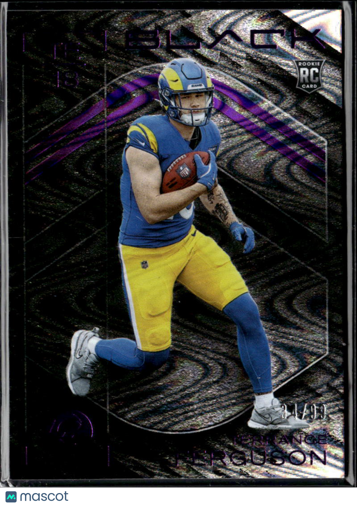 Terrance Ferguson 2025 Black Purple Rookie RC 34/99 Los Angeles Rams
