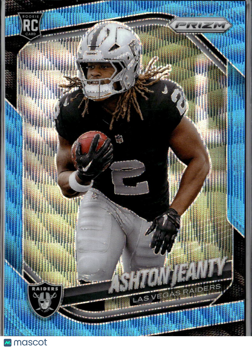 Ashton Jeanty 2025 Prizm Blue Wave Prizm Rookie RC 229/230 Las Vegas Raiders