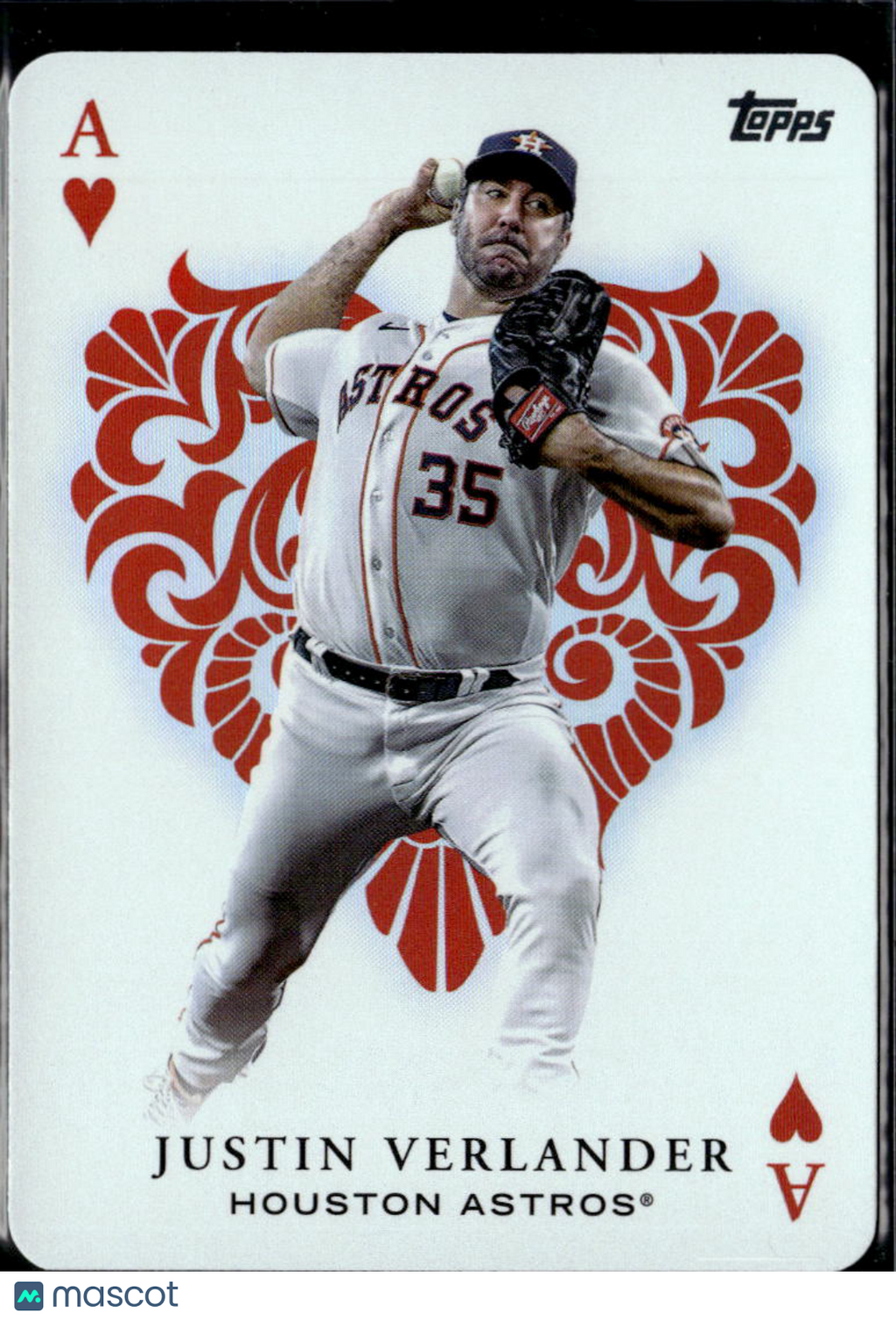 Justin Verlander 2023 Topps All Aces Insert Houston Astros