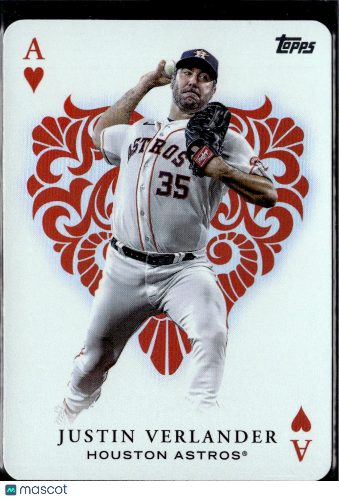 Justin Verlander 2023 Topps All Aces Insert Houston Astros