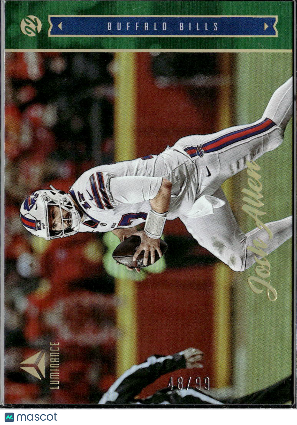 Josh Allen 2022 Luminance Green Parallel 46/99 Buffalo Bills