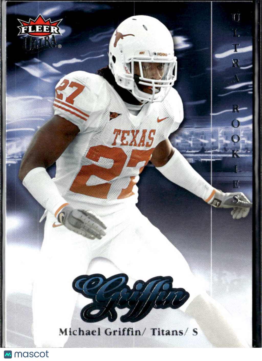 Michael Griffin 2007 Fleer Ultra Image Variation SSP RC Rookie Texas Longhorns
