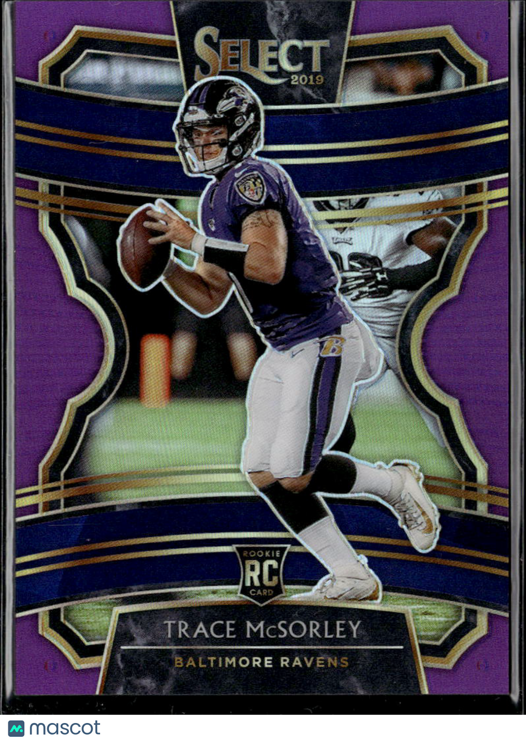 Trace McSorley 2020 Select Purple Prizm RC Rookie 41/75 Baltimore Ravens