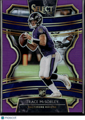 Trace McSorley 2020 Select Purple Prizm RC Rookie 41/75 Baltimore Ravens