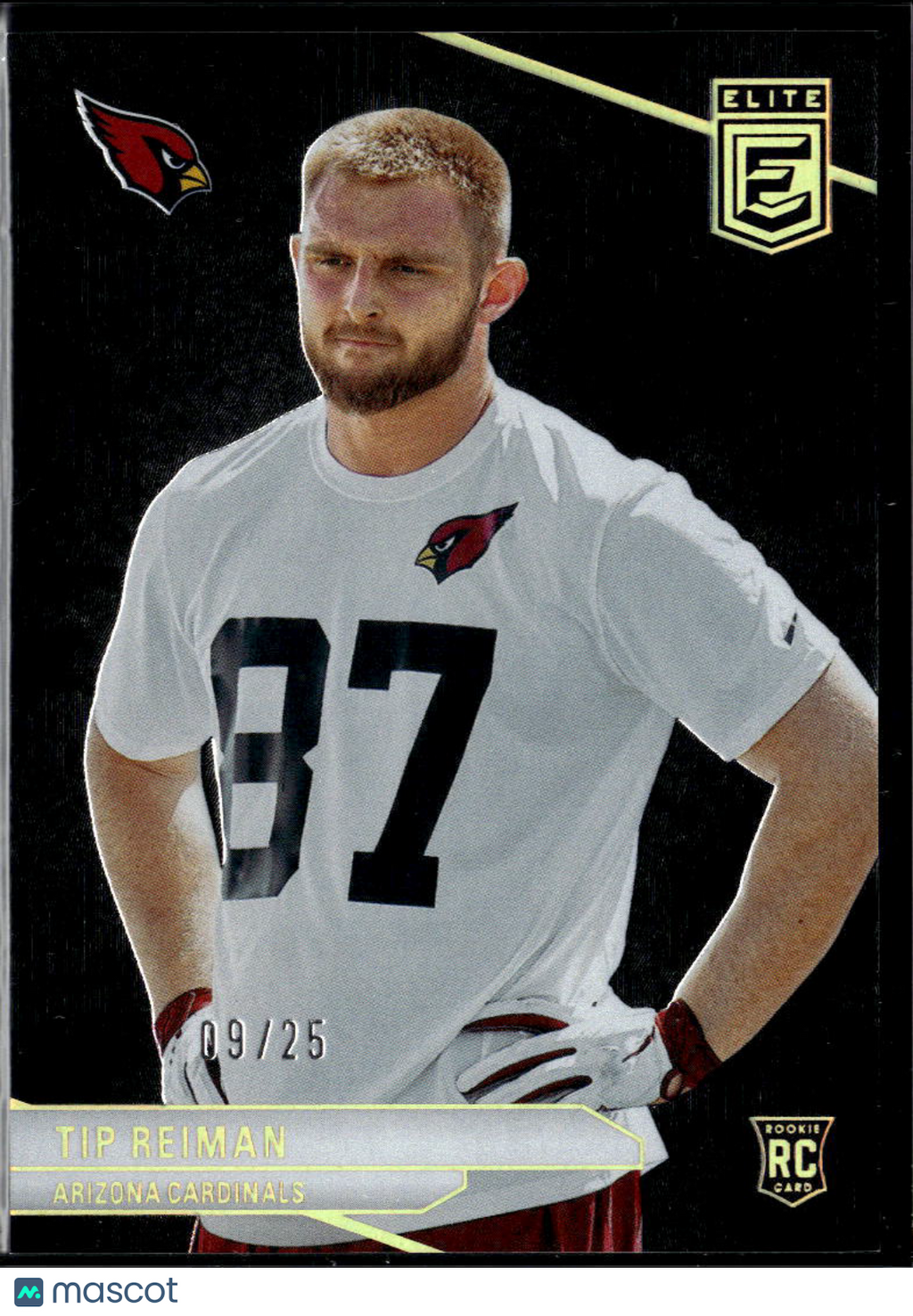 Tip Reiman 2024 Elite Black Rookie Card RC 9/25 Arizona Cardinals