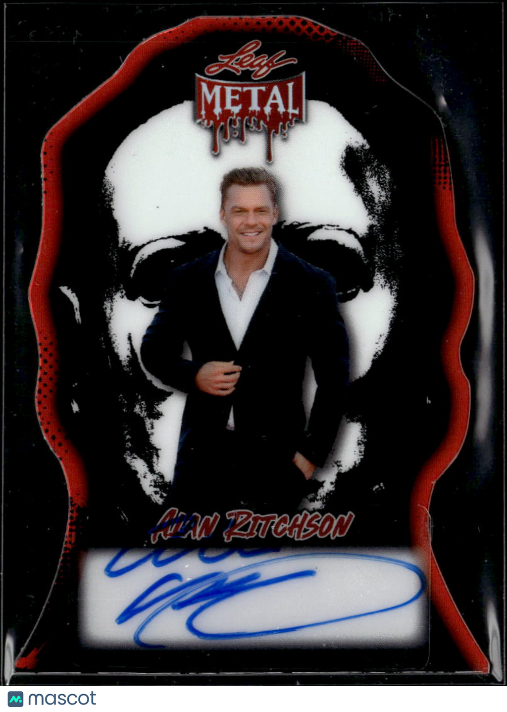 Alan Ritchson 2025 Leaf Metal Halloween Auto Autograph Blue Moutain State 1/3