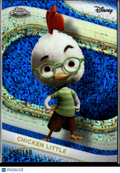 Chicken Little 2025 Topps Chrome Disney Blue Diamond Refractor 150/150 #20