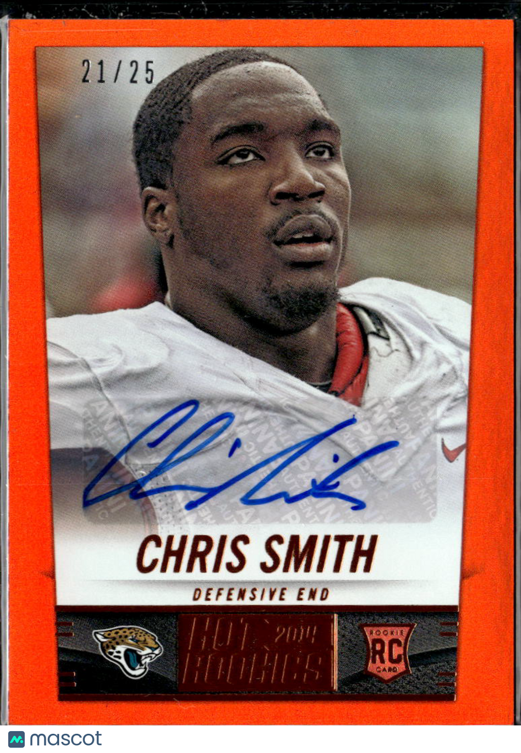 Chris Smith 2014 Score Hot Auto Autograph RC Orange 21/25 Jacksonville Jaguars