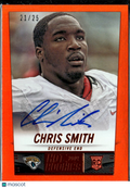 Chris Smith 2014 Score Hot Auto Autograph RC Orange 21/25 Jacksonville Jaguars