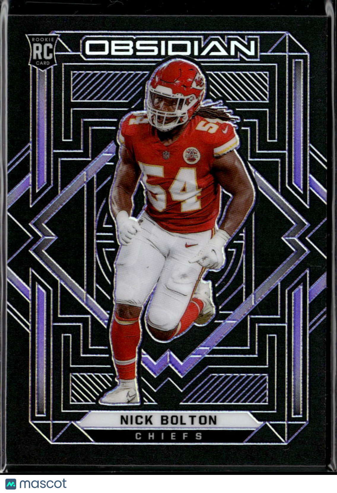 Nick Bolton 2021 Obsidian Purple Rookie RC 3/100 Kansas City Chiefs