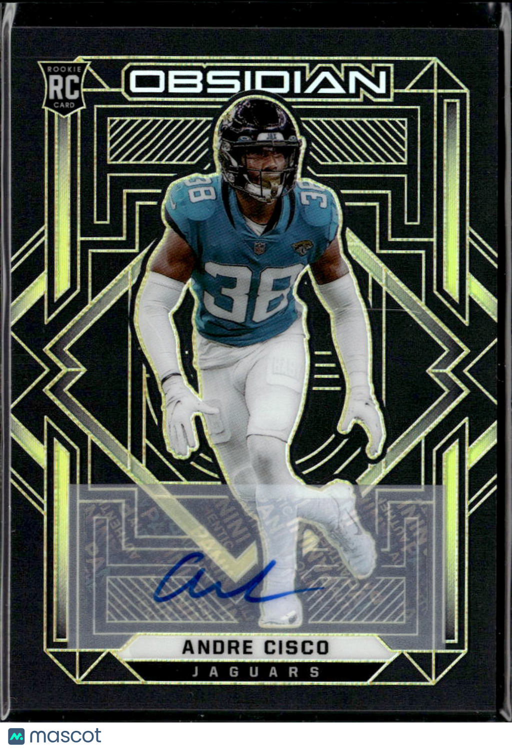 Andre Cisco 2021 Obsidian Auto Autograph GOLD RC 16/25 Jacksonville Jaguars