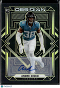 Andre Cisco 2021 Obsidian Auto Autograph GOLD RC 16/25 Jacksonville Jaguars