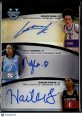 Grace Knox / Nyla Brooks / Hailee Swain 2026 Bowman's Best Triple Autograph 2/10