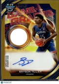 Bryson Tiller 2026 Bowman's Best Autograph Game Worn Patch GOLD 16/50 Kansas