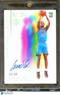 Cason Wallace 20243-24 NOIR Auto Autograph RC 25/49 Oklahoma City Thunder