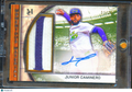 Junior Caminero 2025 Topps Museum Collection Auto Autograph Patch 1/25 TB Rays