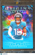 Travis Hunter 2025 Origins Teal Rookie RC 7/50 Jacksonville Jaguars