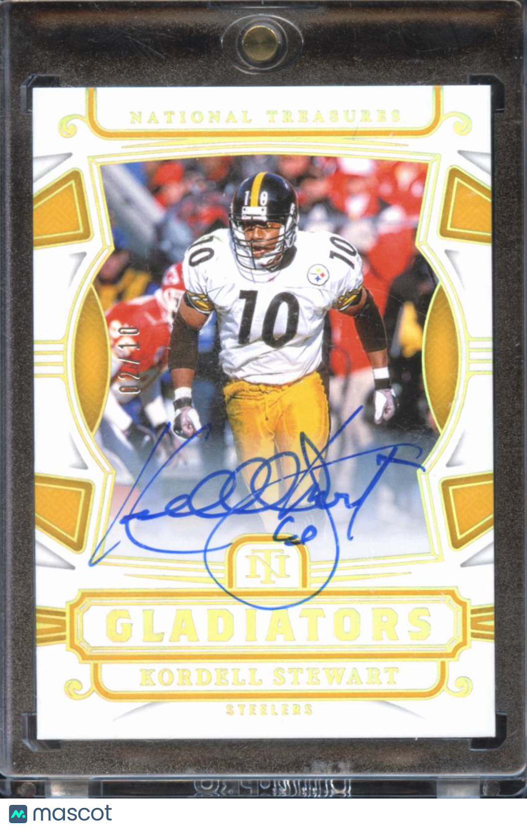 Kordell Stewart 2025 National Treasures Gladiators Auto Autograph 2/10 Steelers