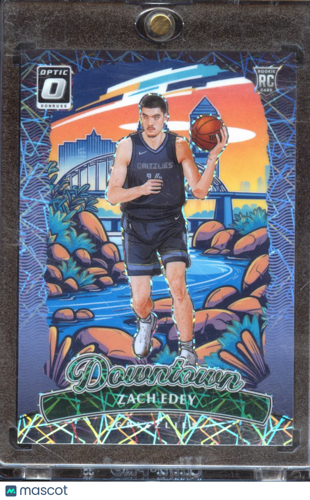 Zach Edey 2024-25 Optic DOWNTOWN SSP CASE HIT Rookie RC Memphis Grizzlies