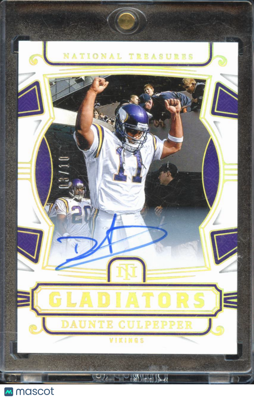 Daunte Culpepper 2025 National Treasures Gladiators Auto Autograph 3/10 Vikings