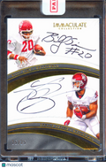 Billy Sims / Samaje Perine 2017 Immaculate Dual Auto Autograph 25/25 Sooners