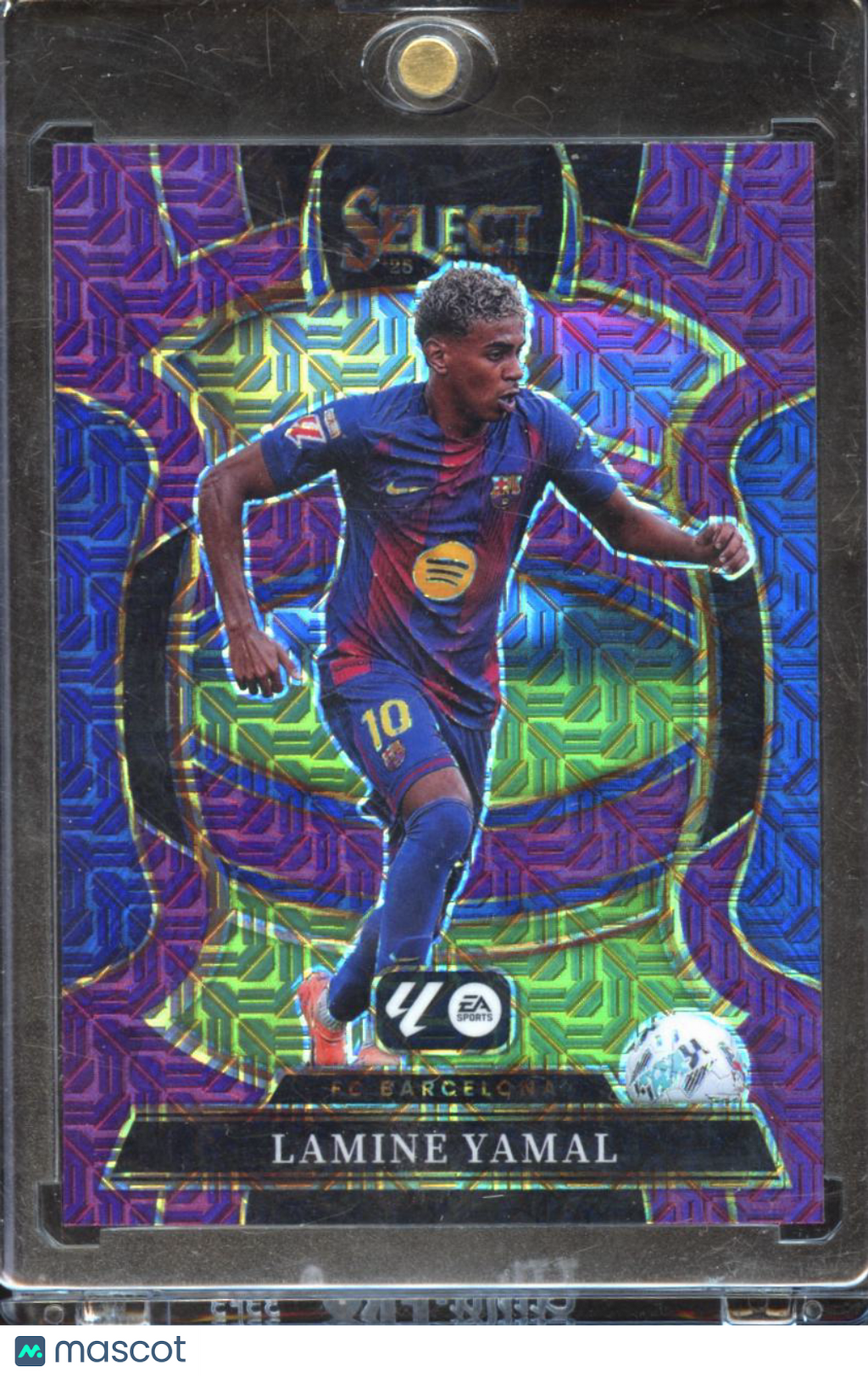 Lamine Yamal 2025-26 Select Purple Mojo Prizm FC Barcelona