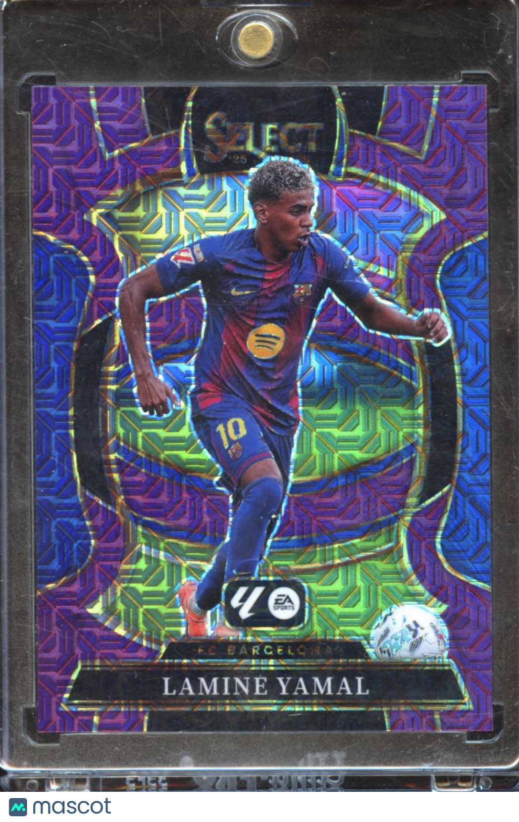 Lamine Yamal 2025-26 Select Purple Mojo Prizm FC Barcelona