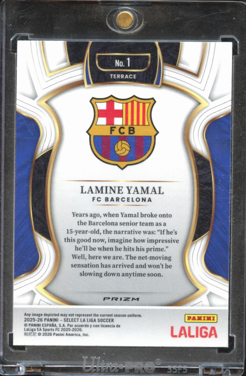 Lamine Yamal 2025-26 Select Purple Mojo Prizm FC Barcelona