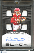 Patrick Mahomes II 2020 Panini Black Capstones Auto Autograph 2/10 KC Chiefs