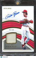 Pete Rose 2023 Immaculate Auto Autograph Game Worn Patch 46/49 Cincinnati Reds