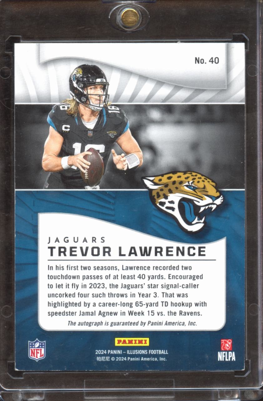 Trevor Lawrence 2024 Illusions GOLD Auto Autograph 3/25 Jacksonville Jaguars