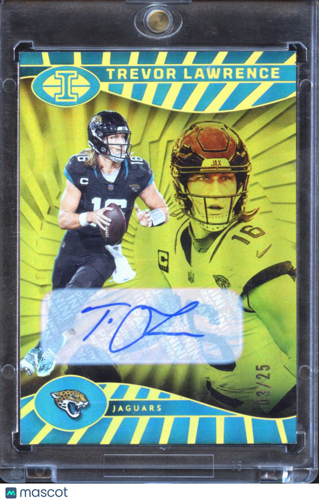 Trevor Lawrence 2024 Illusions GOLD Auto Autograph 3/25 Jacksonville Jaguars