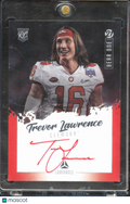 Trevor Lawrence 2021 Luminance Year One Red Ink Auto Autograph RC Tigers