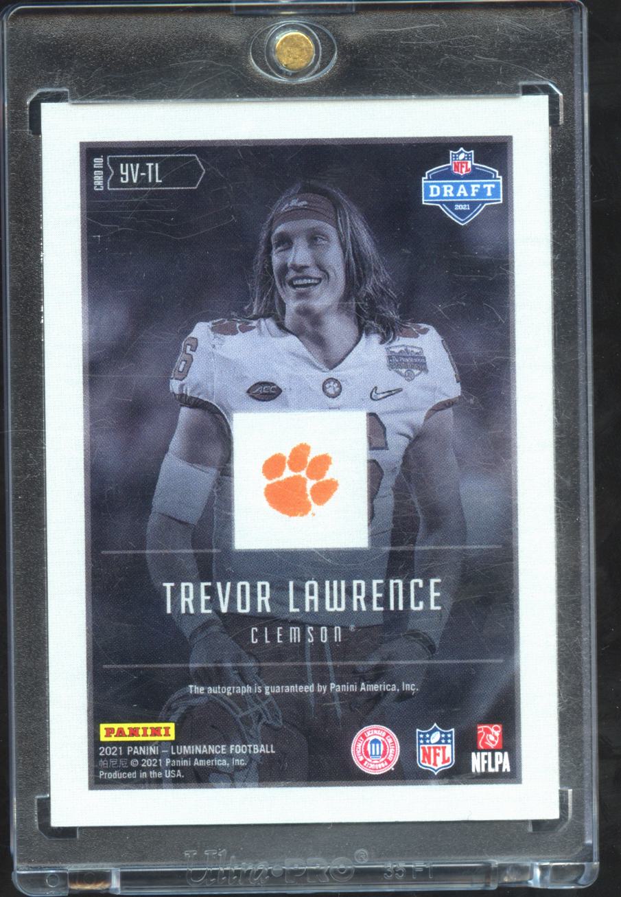 Trevor Lawrence 2021 Luminance Year One Red Ink Auto Autograph RC Tigers