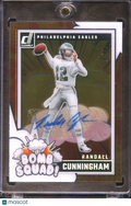 Randall Cunningham 2025 Clearly Donruss Bomb Squad Auto Autograph 13/49 Eagles