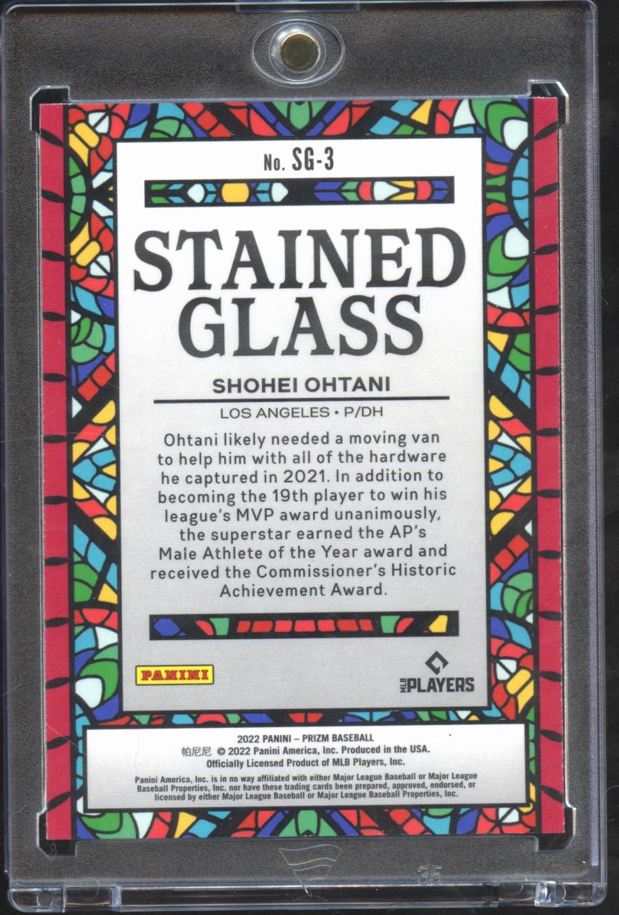 Shohei Ohtani 2022 Prizm Stained Glass SSP Los Angeles Angels