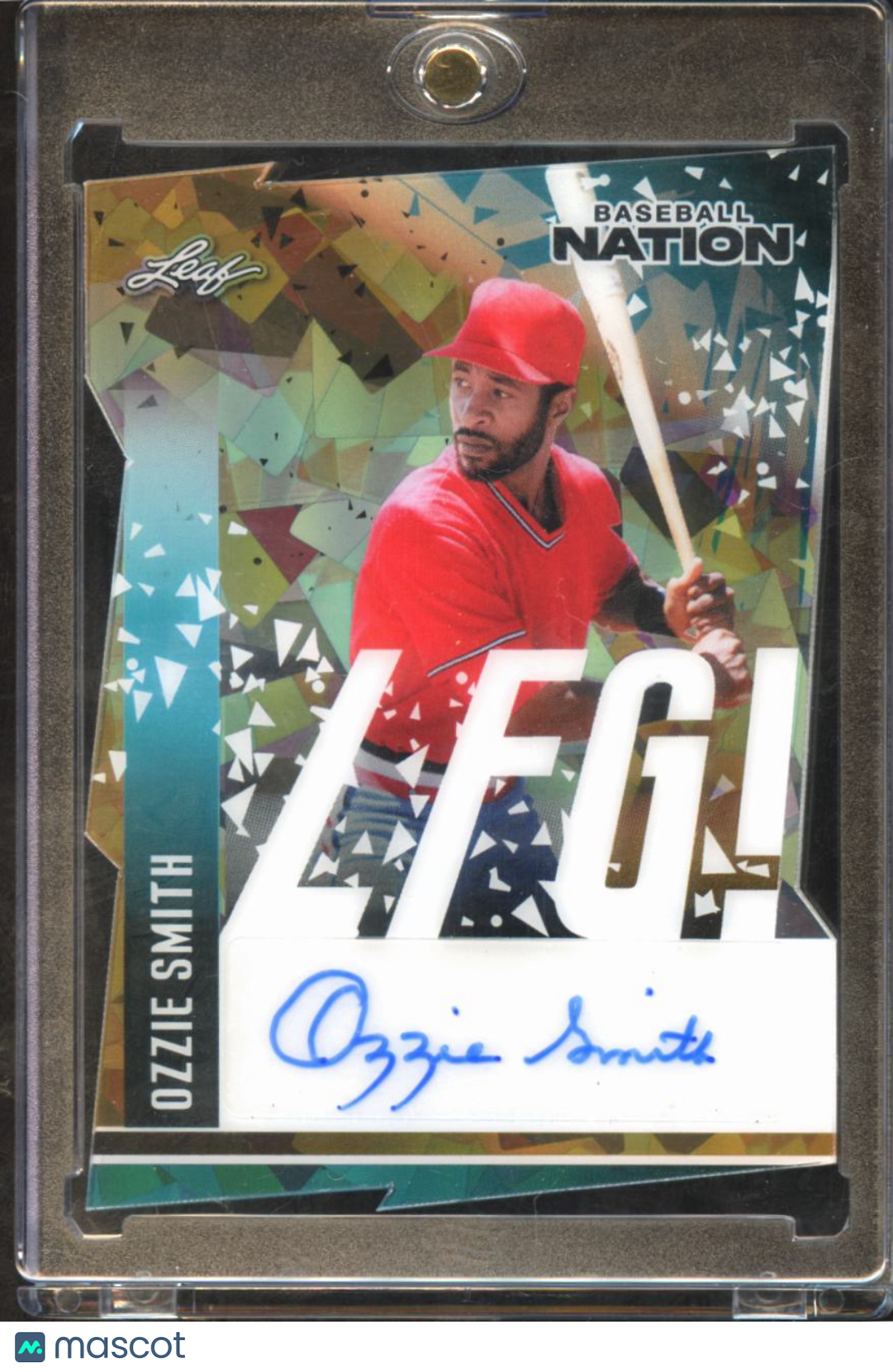 Ozzie Smith 2025 Leaf Baseball Nation Auto Autograph 1/1 St. Louis Cardinals