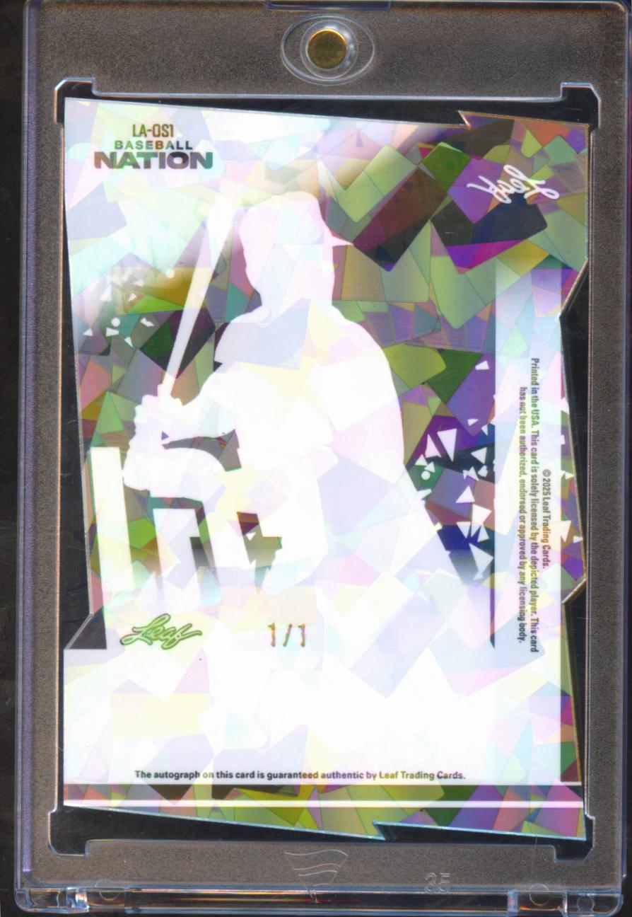 Ozzie Smith 2025 Leaf Baseball Nation Auto Autograph 1/1 St. Louis Cardinals
