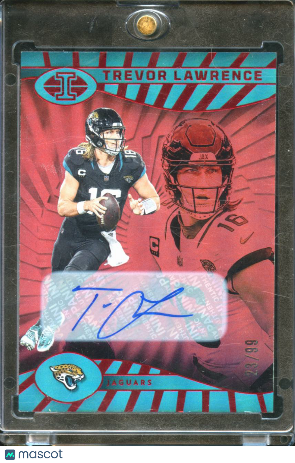 Trevor Lawrence 2024 Illusions Auto Autograph RED 23/99 Jacksonville Jaguars
