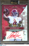 Jalen Milroe 2024 Wild Card Auto Autograph RC Red 1/1 Alabama Crimson Tide
