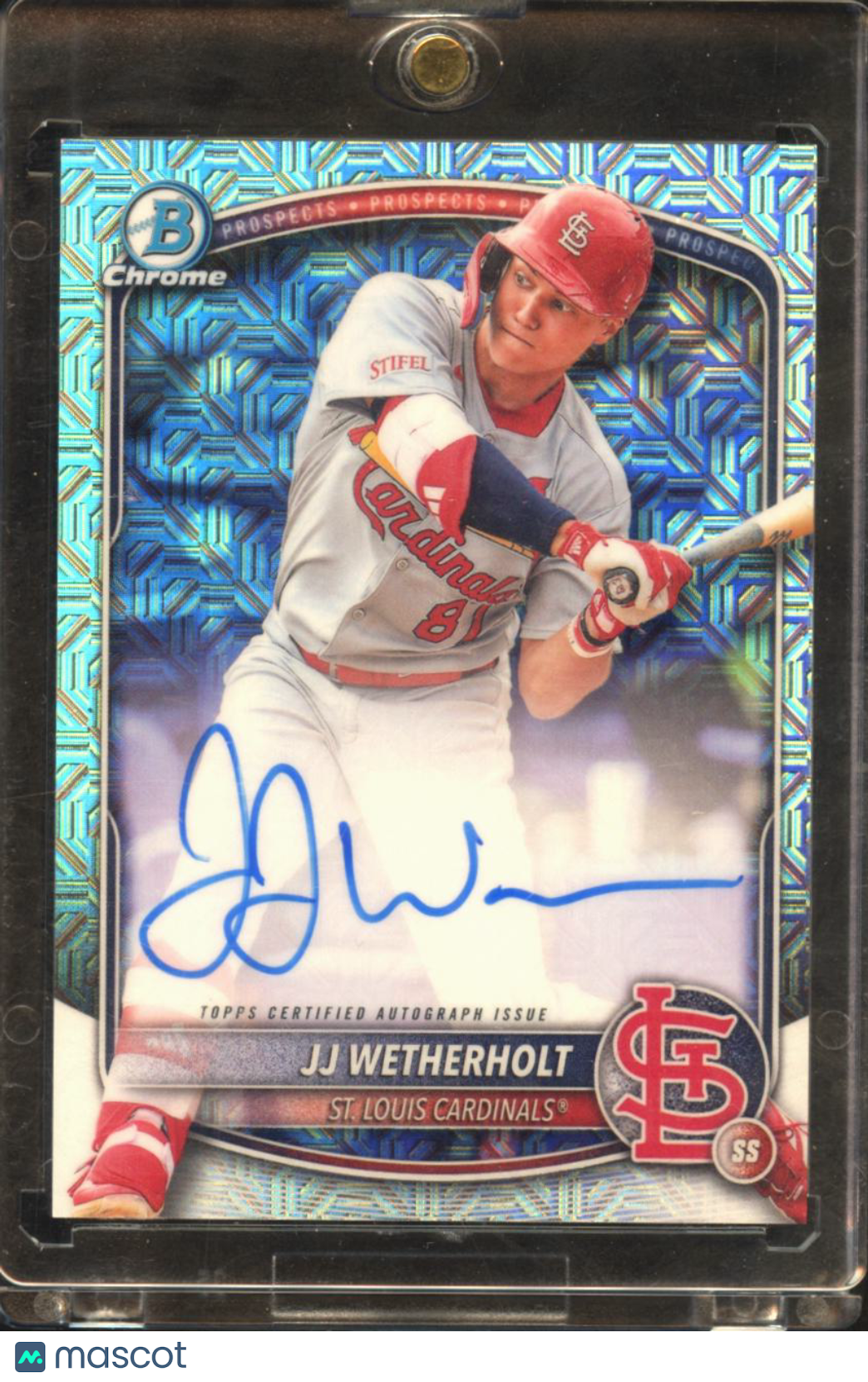 JJ Wetherholt 2025 Bowman Chrome Mega Box Auto Autograph St. Louis Cardinals