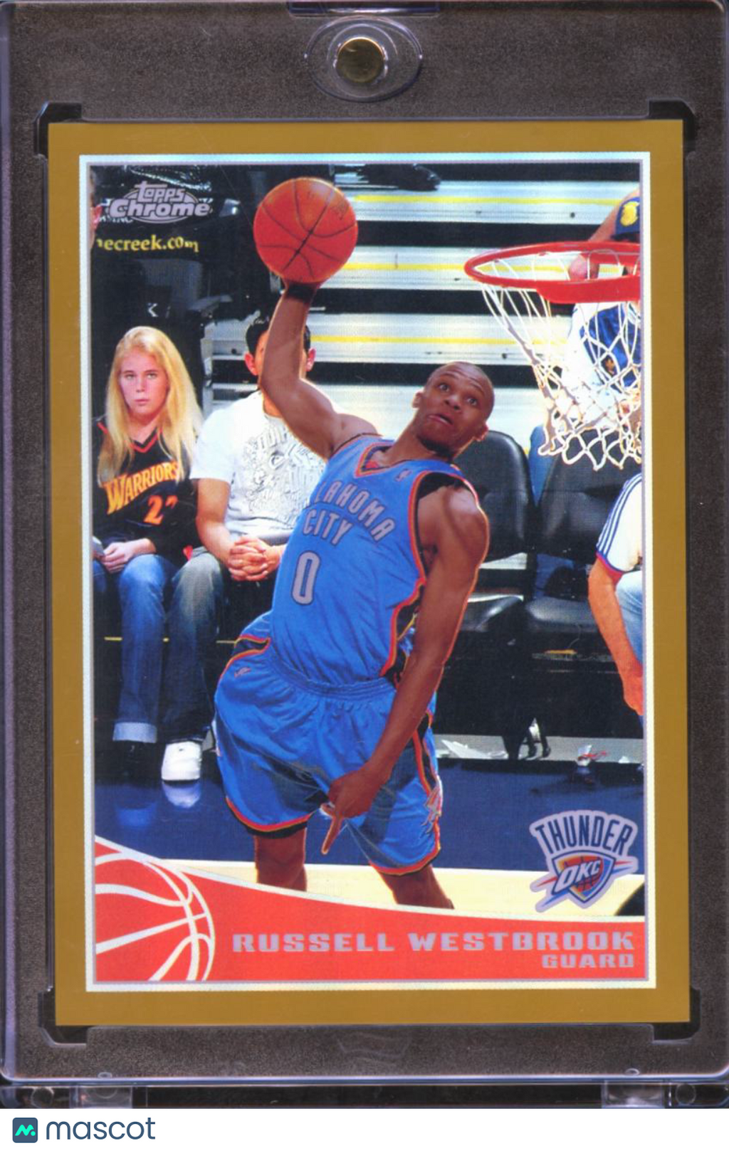Russell Westbrook 2009-10 Topps Chrome GOLD Refractor 3/50 Oklahoma City Thunder