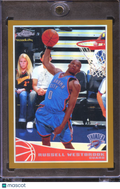 Russell Westbrook 2009-10 Topps Chrome GOLD Refractor 3/50 Oklahoma City Thunder