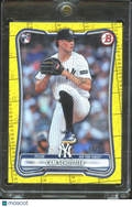 Cam Schlittler 2026 Bowman Yellow Stat Sheet Rookie RC 65/75 New York Yankees