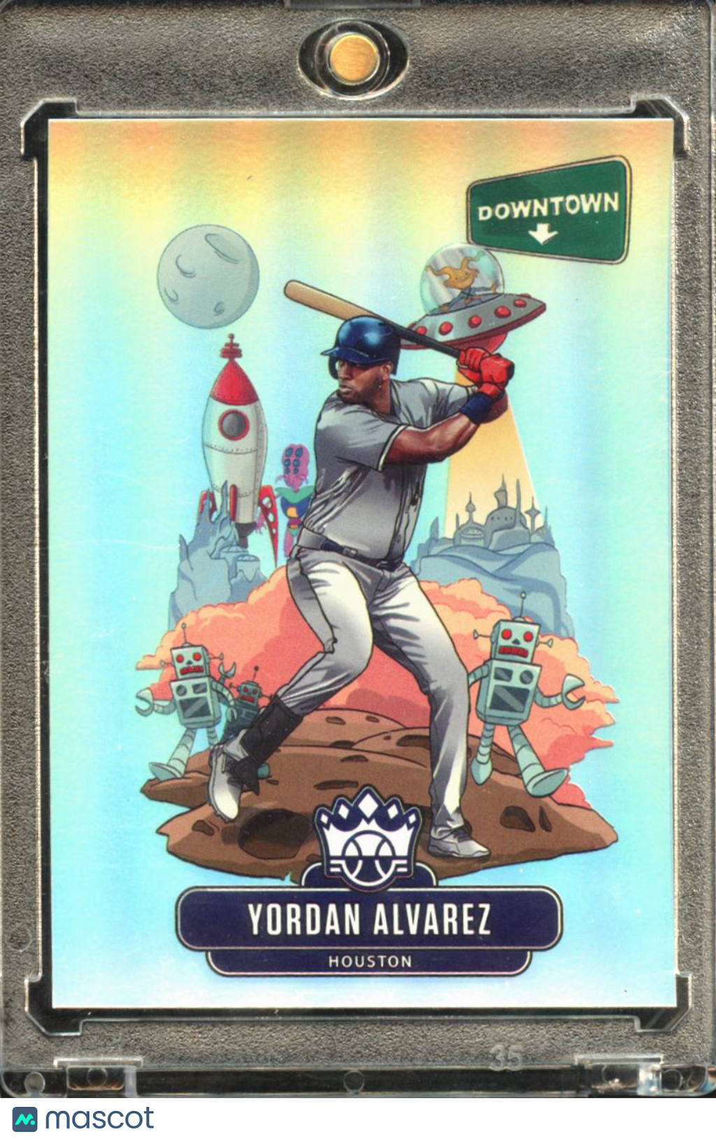 Yordan Alvarez 2020 Diamond Kings DOWNTOWN Rookie RC CASE HIT Houston Astros