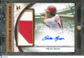 Pete Rose 2025 Museum Collection Auto Autograph Game Worn Pach 1/5 Reds