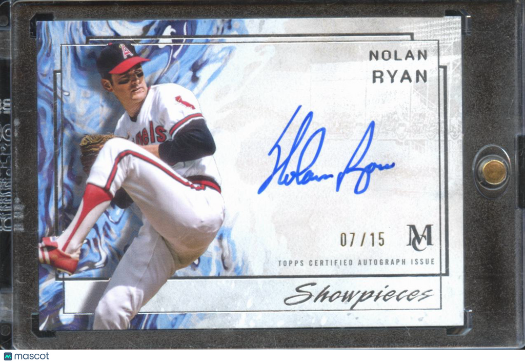 Nolan Ryan 2025 Museum Collection Showpieces Auto Autograph 7/15 Angels