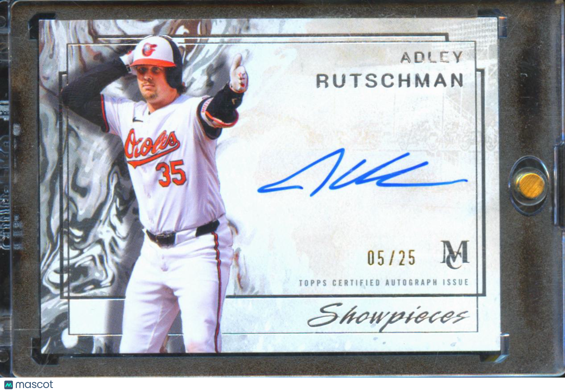 Adley Rutschman 2025 Museum Collection Showpieces Auto Autograph 5/25 Orioles
